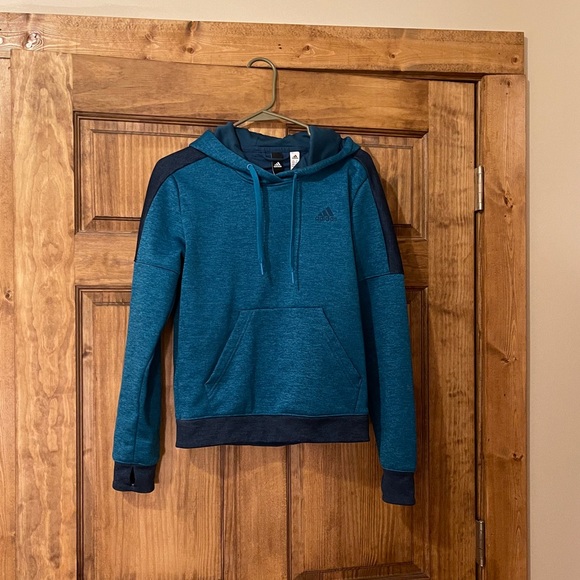 Adidas Blue Hoodie - Picture 1 of 5